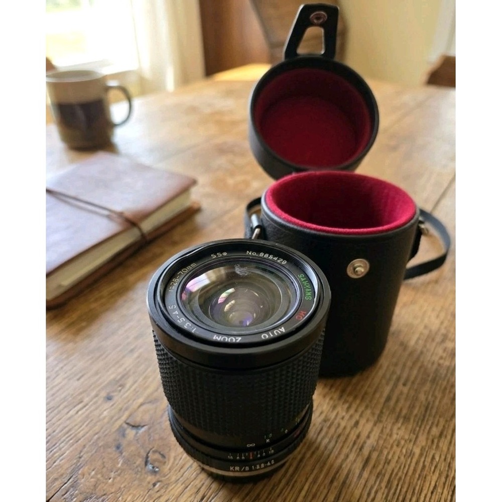 Samyang 28-70mm f/3.5-4.5 Lens Pentax K Ricoh KR Mount Vintage Camera Case